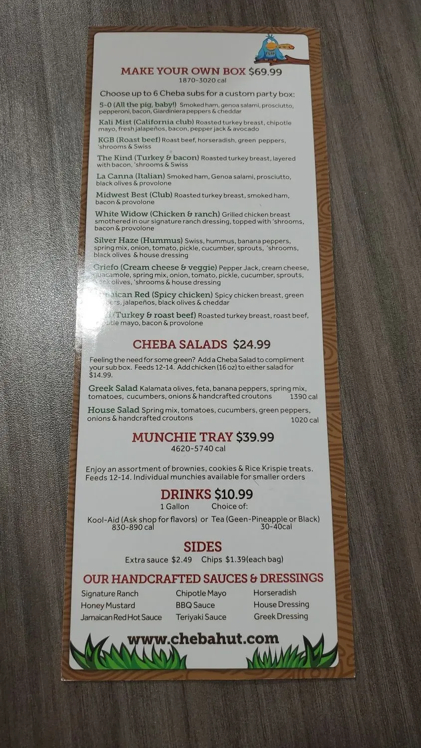 Menu 5