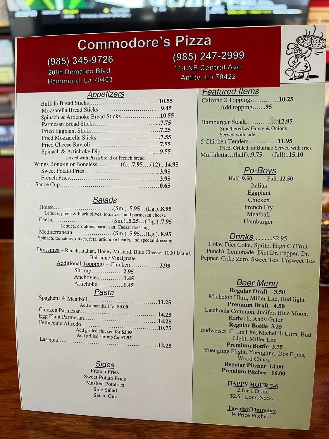 Menu 1