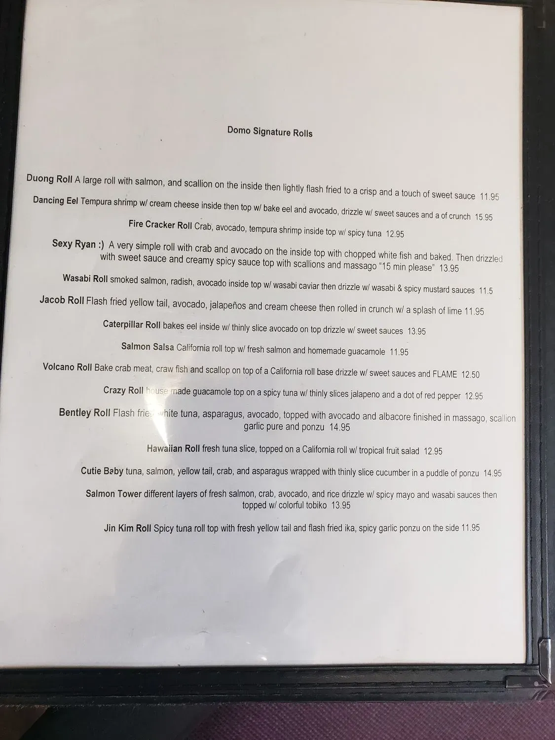 Menu 1