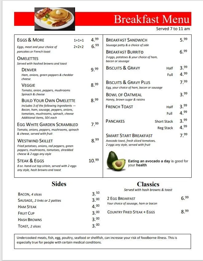 Menu 1