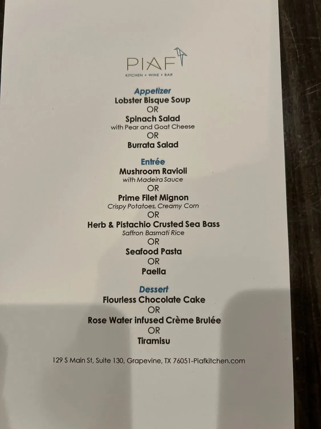 Menu 1