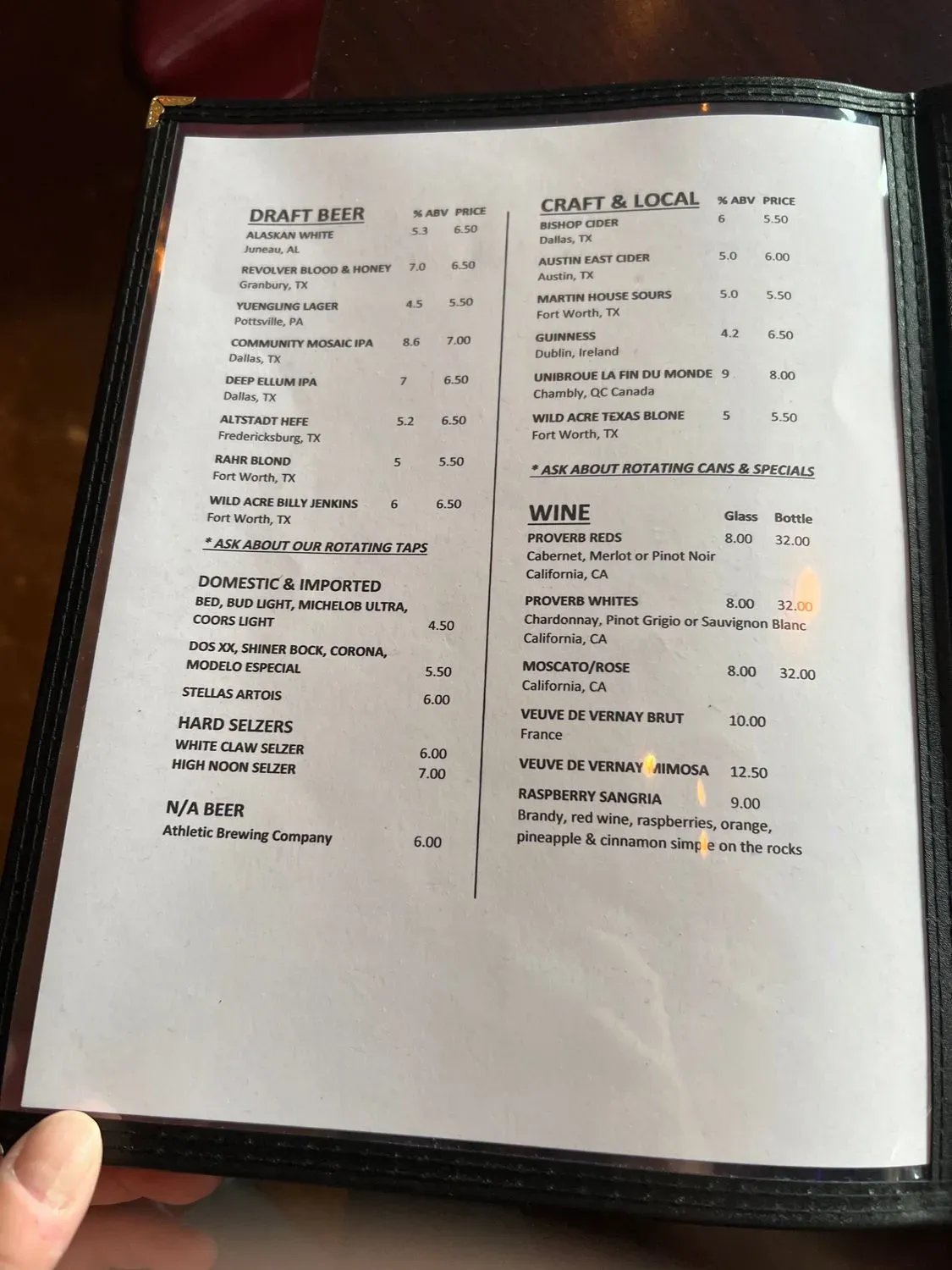 Menu 1