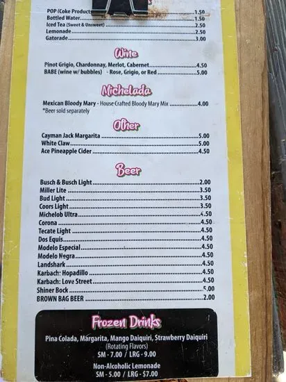 Menu 5