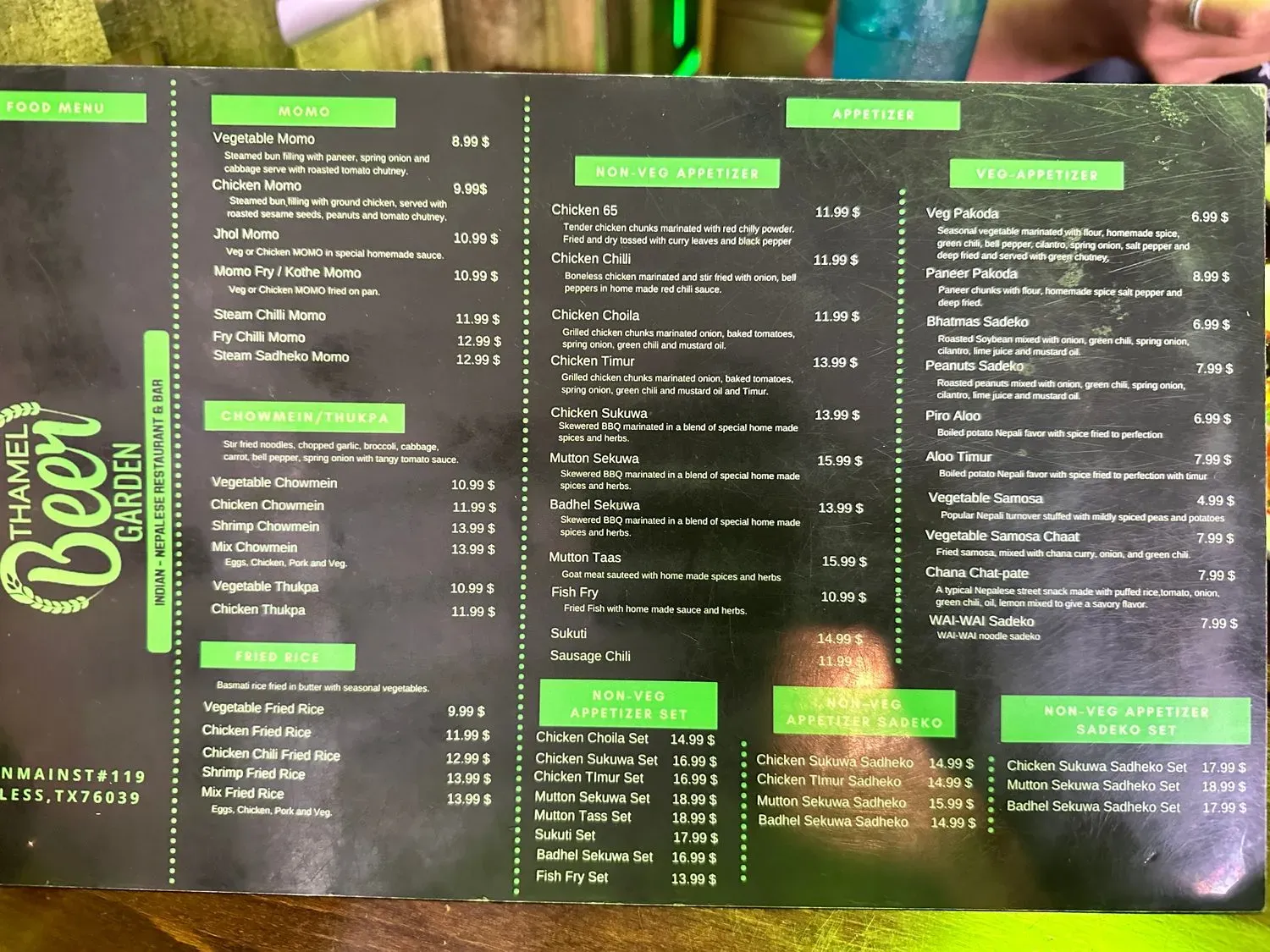 Menu 5