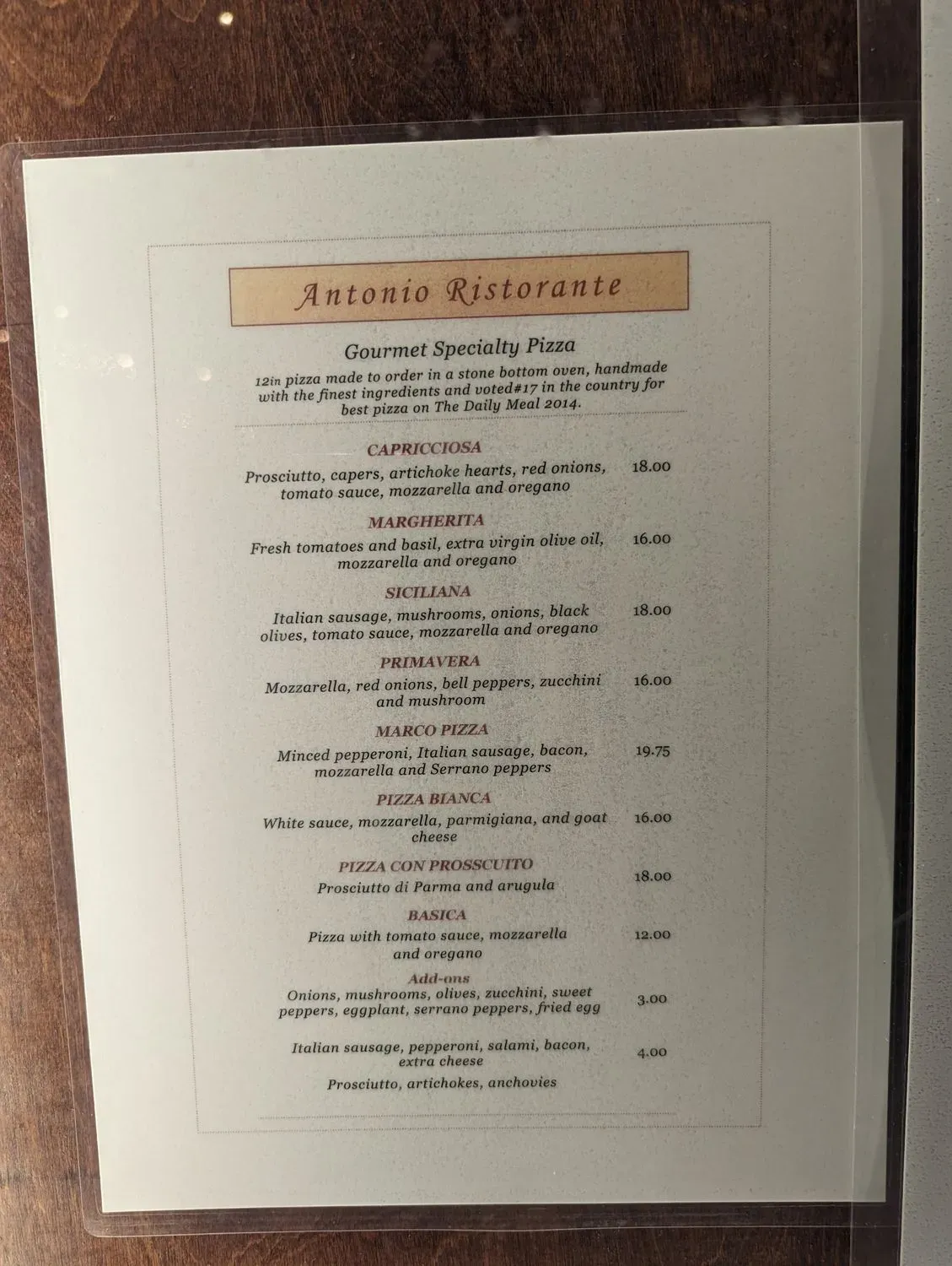 Menu 1