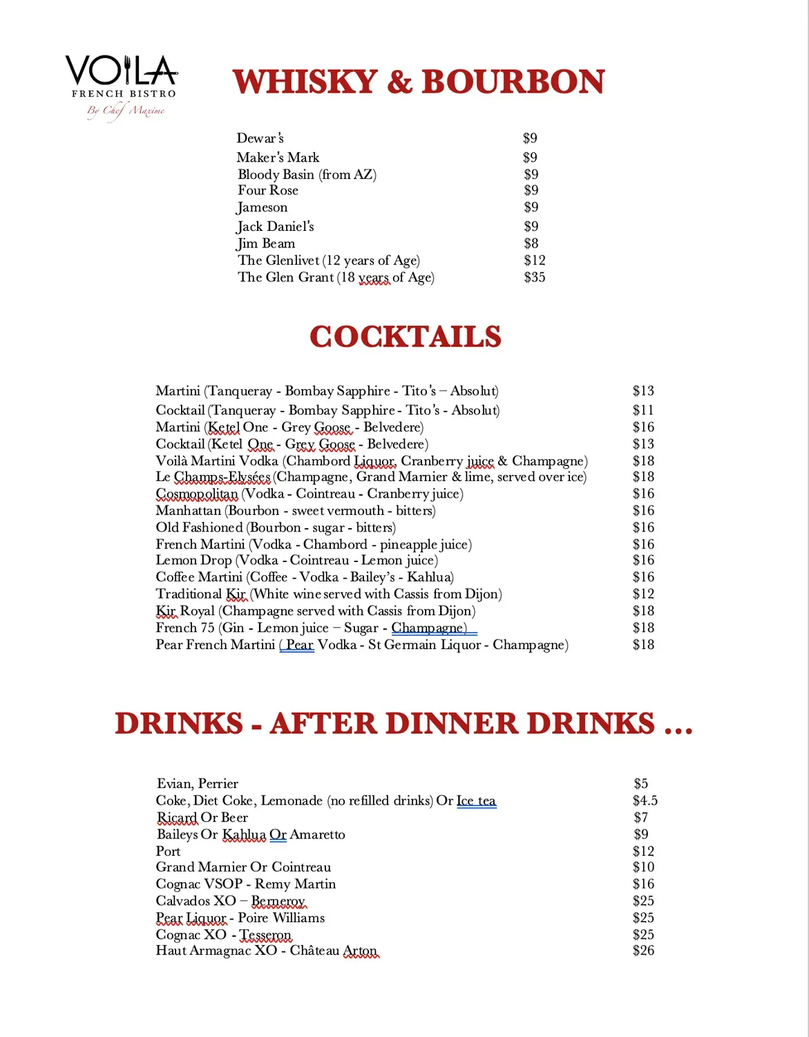 Menu 1