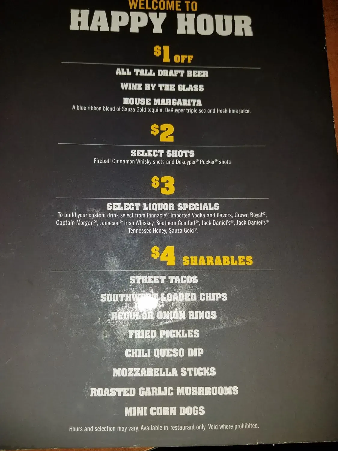 Menu 5