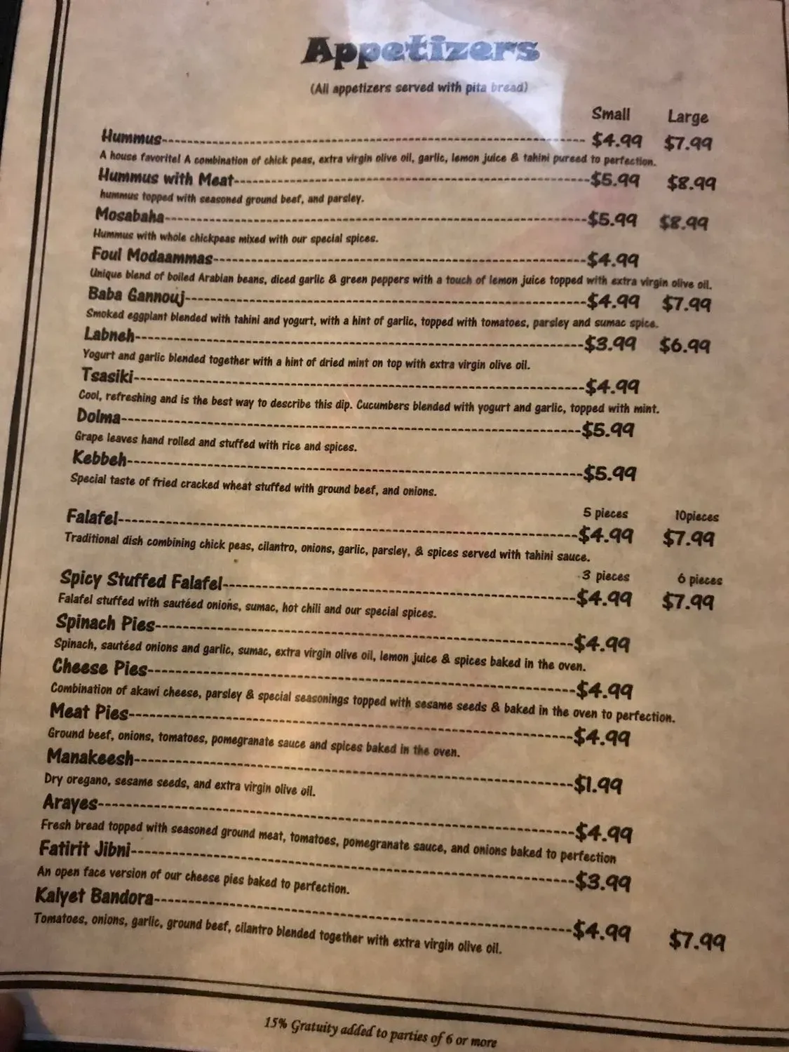 Menu 4