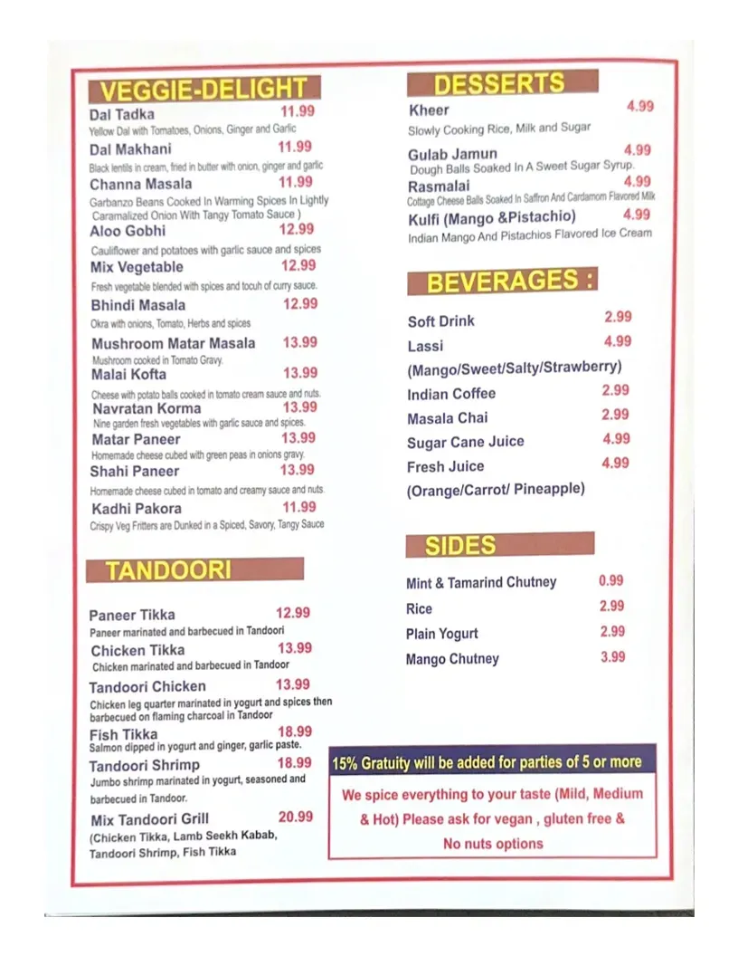 Menu 2