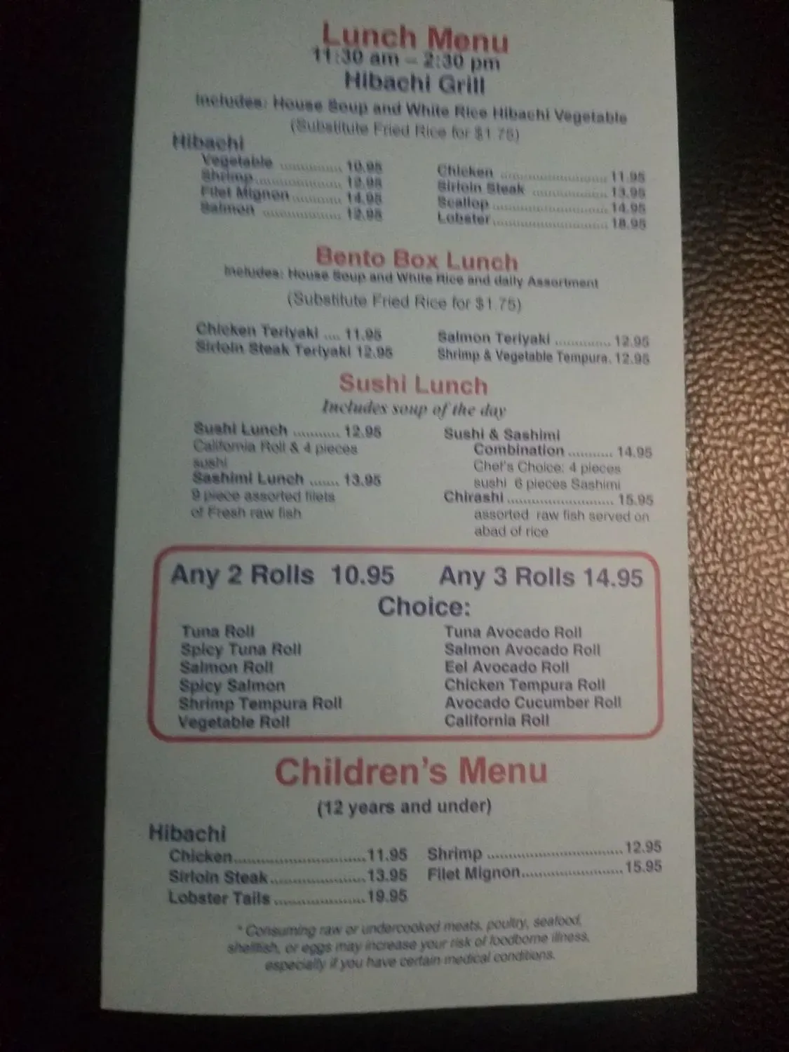 Menu 2