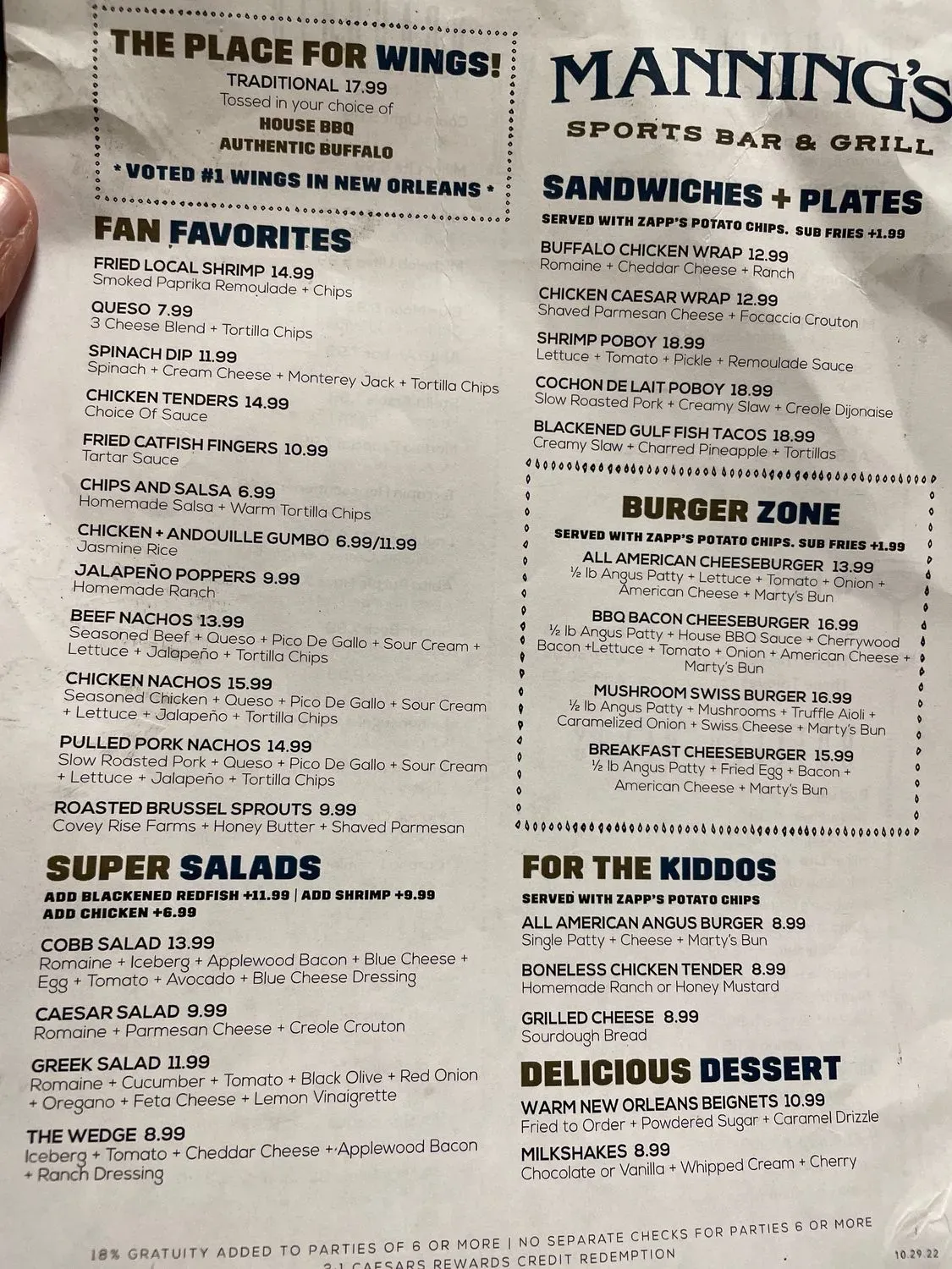 Menu 6