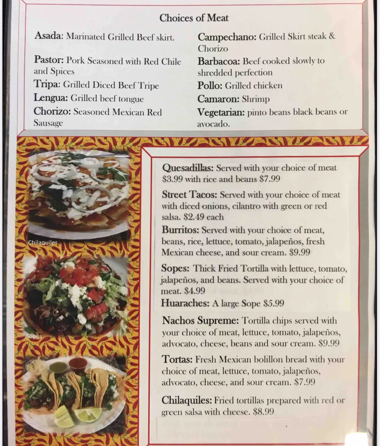 Menu 1