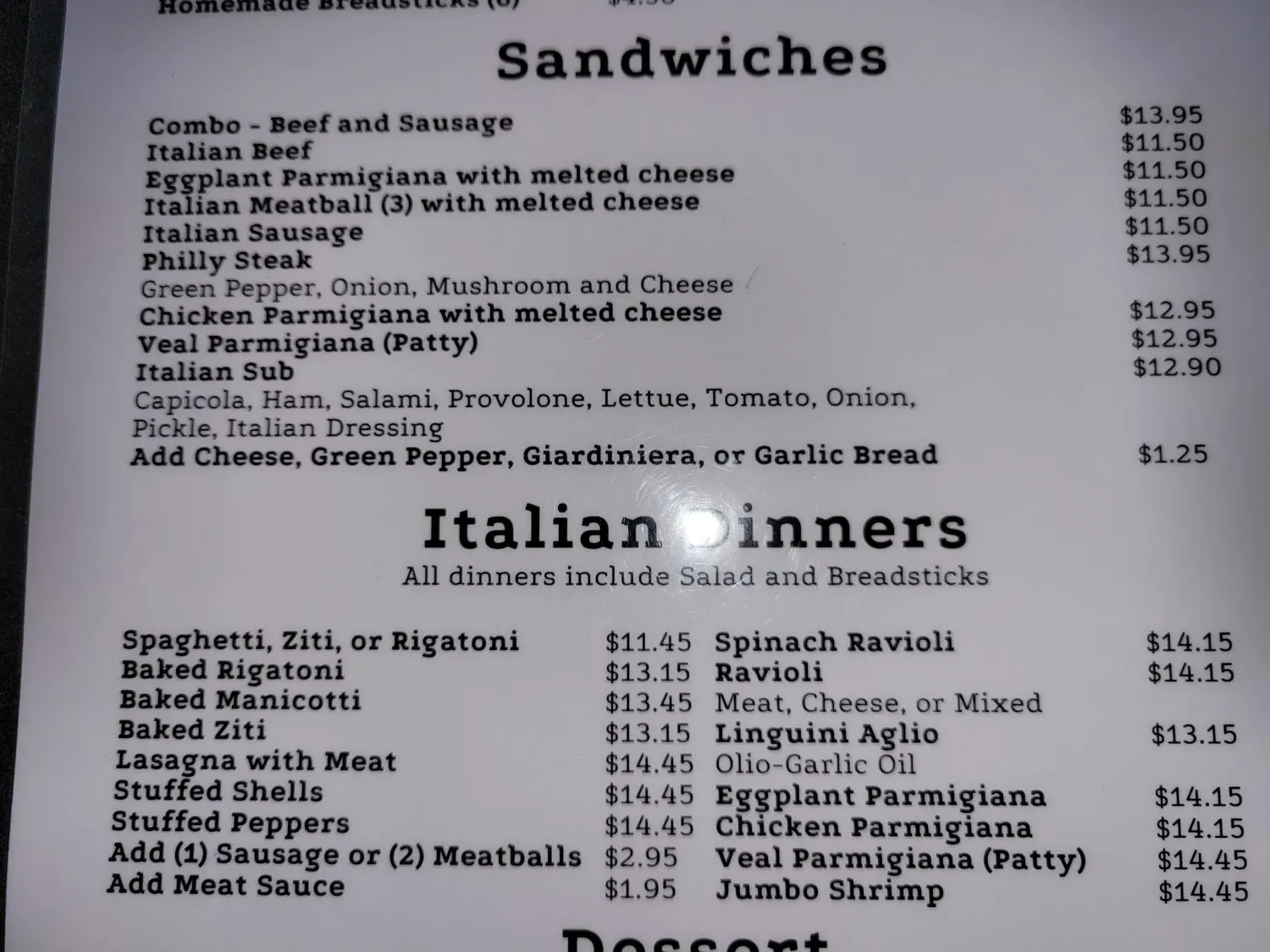 Menu 5