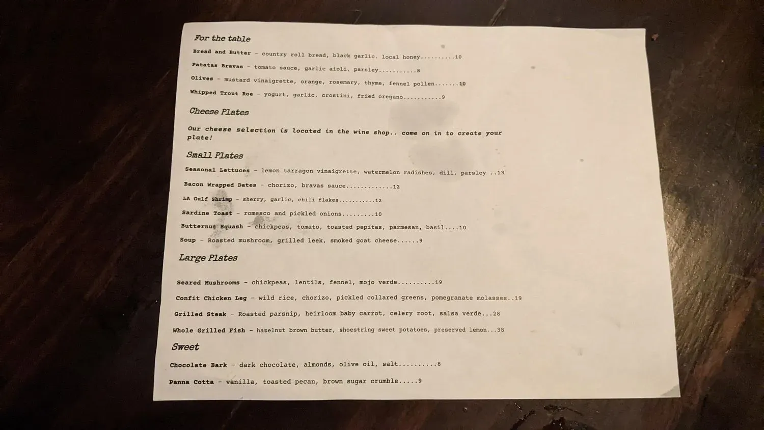 Menu 4