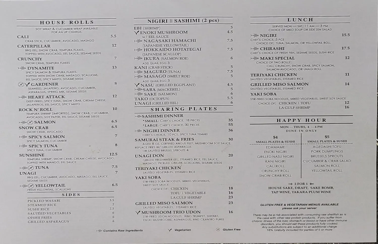 Menu 1