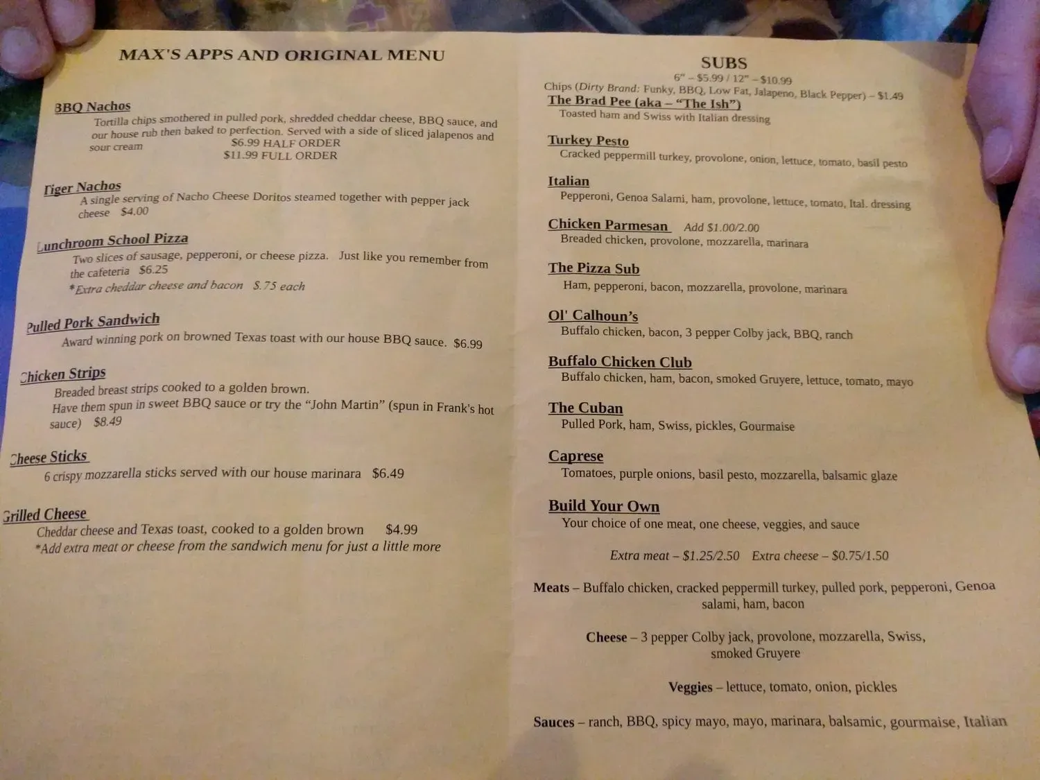 Menu 4