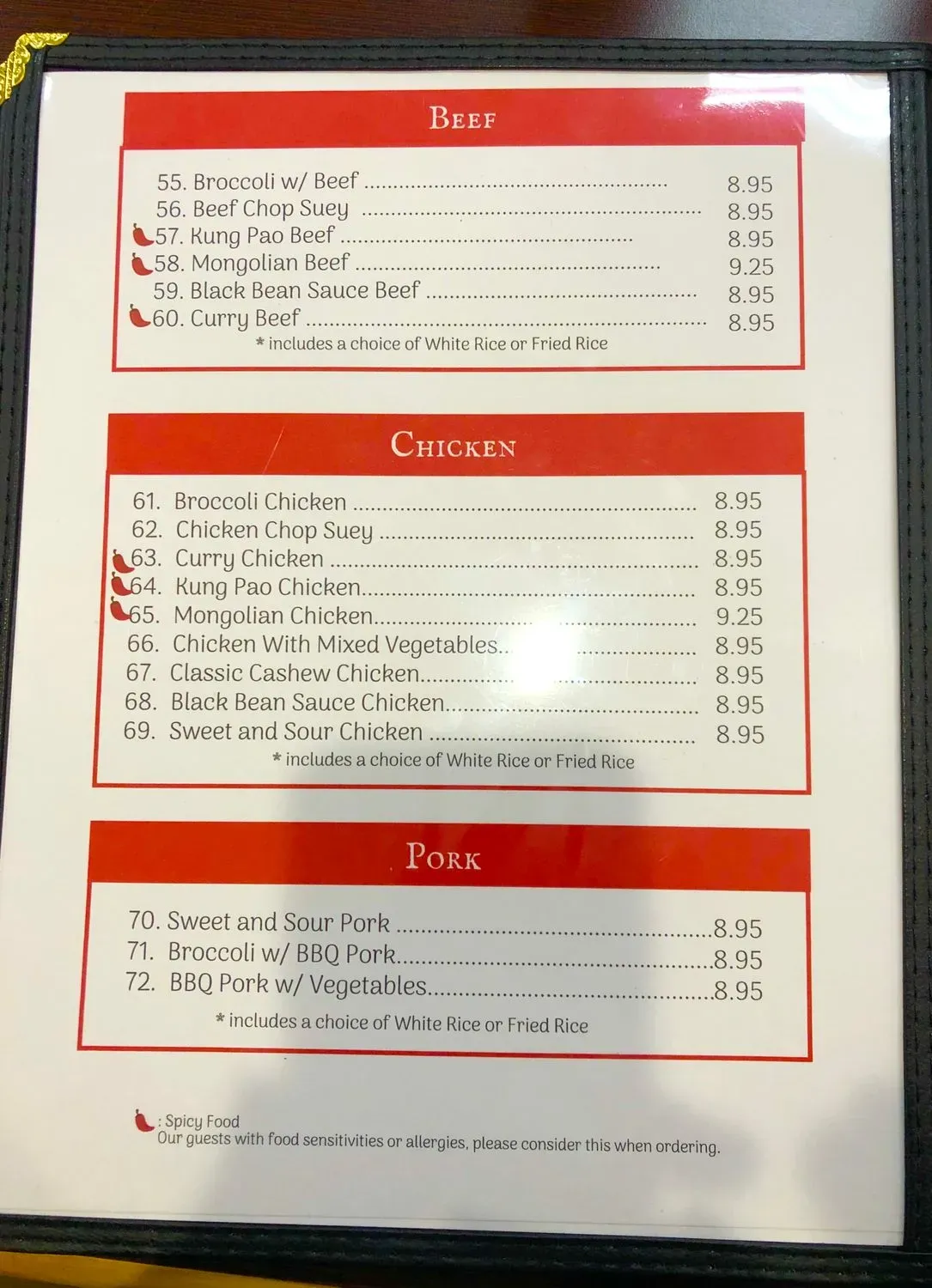 Menu 5