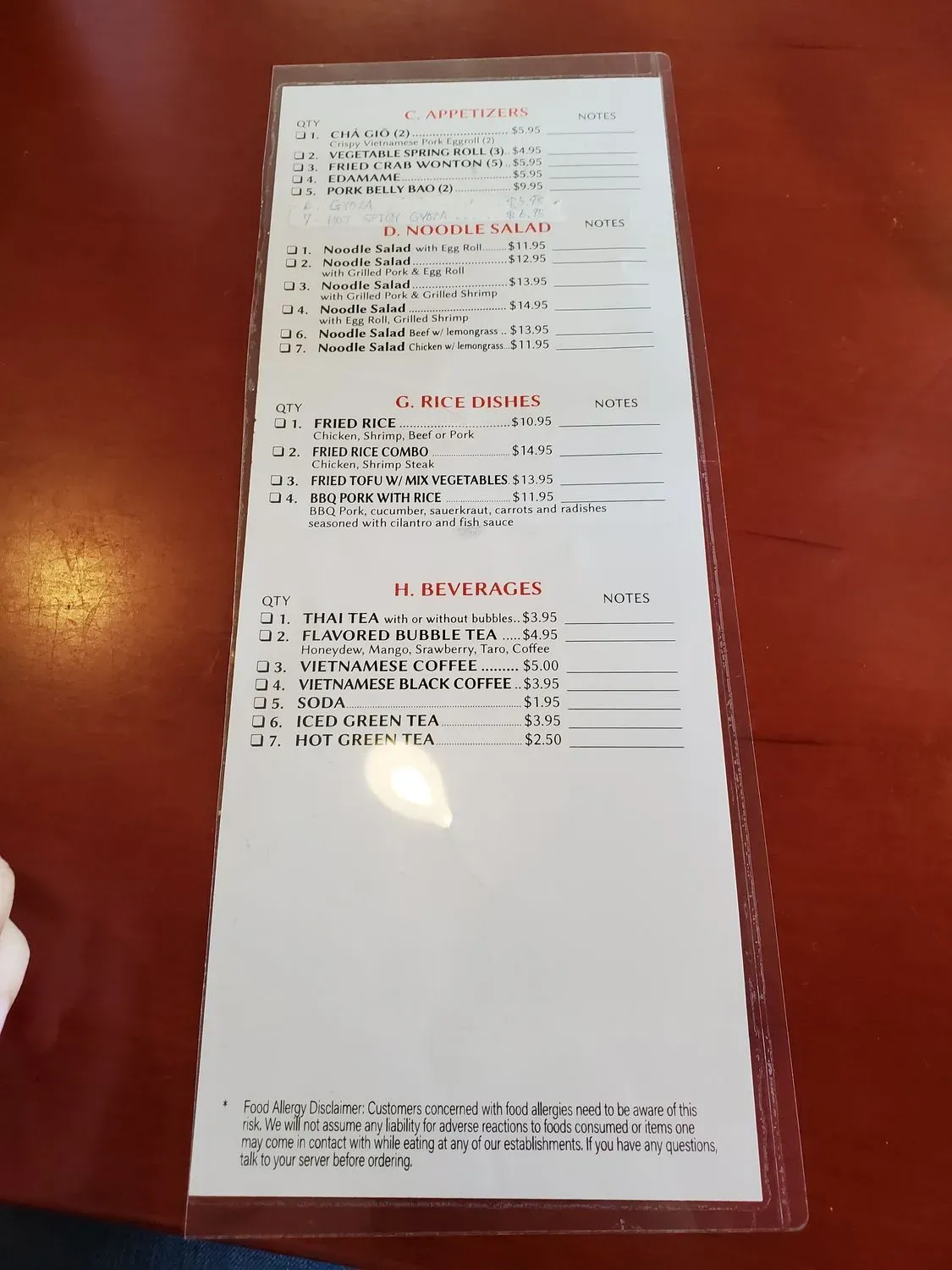 Menu 5