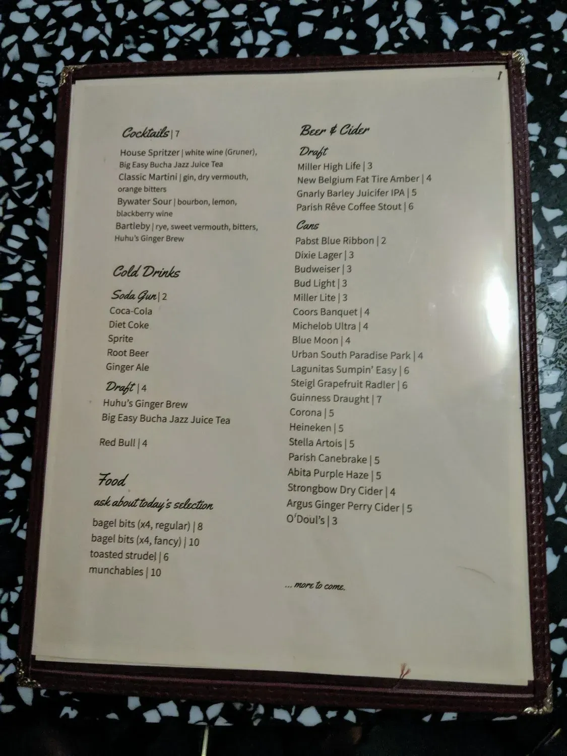 Menu 3