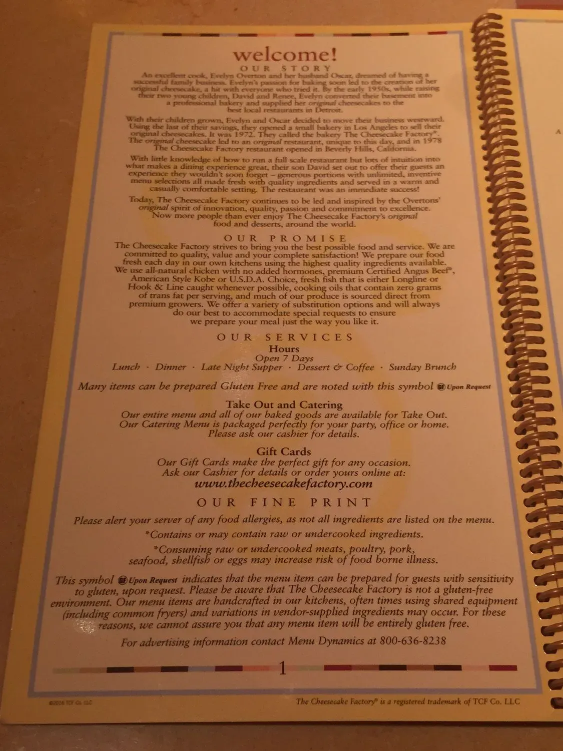 Menu 5