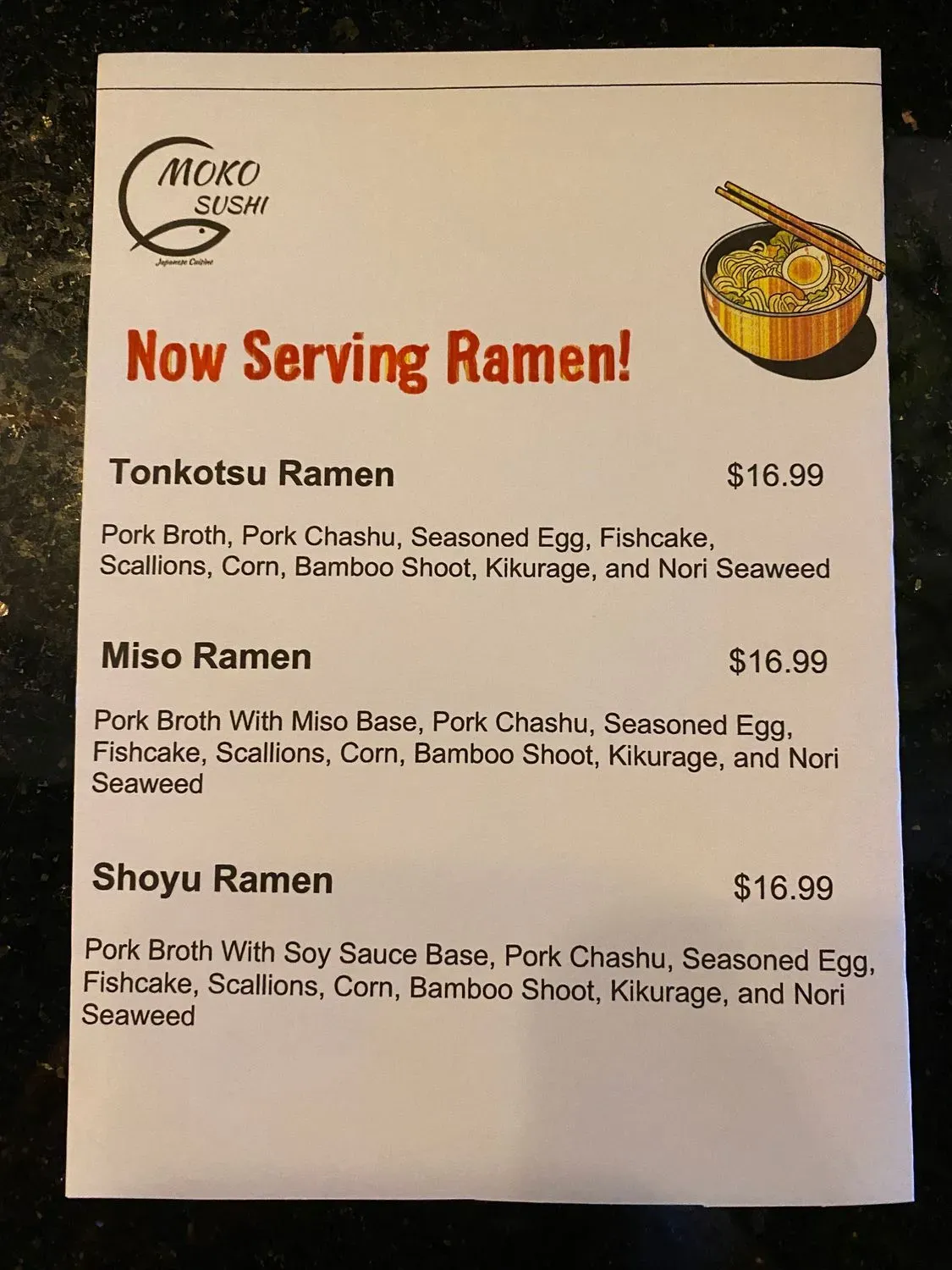 Menu 1