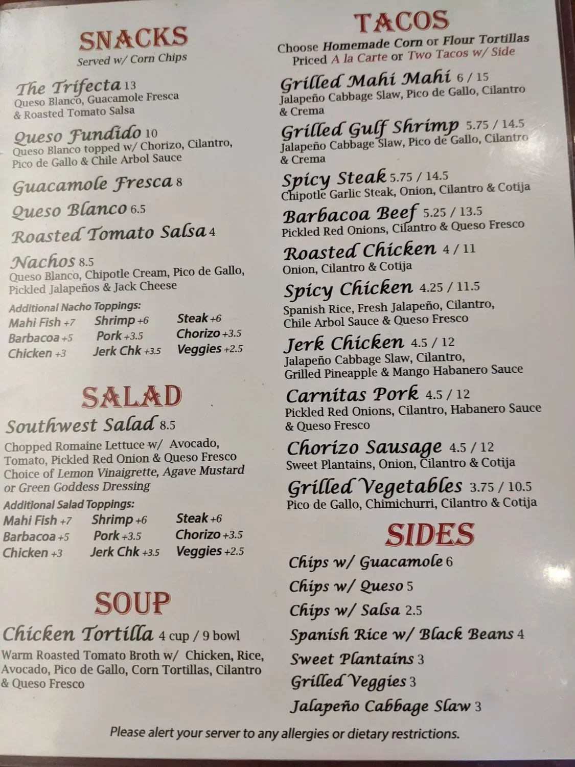 Menu 2