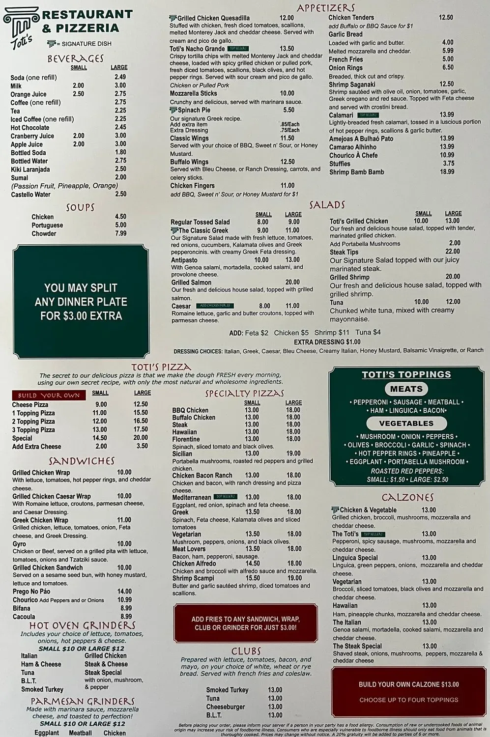 Menu 1