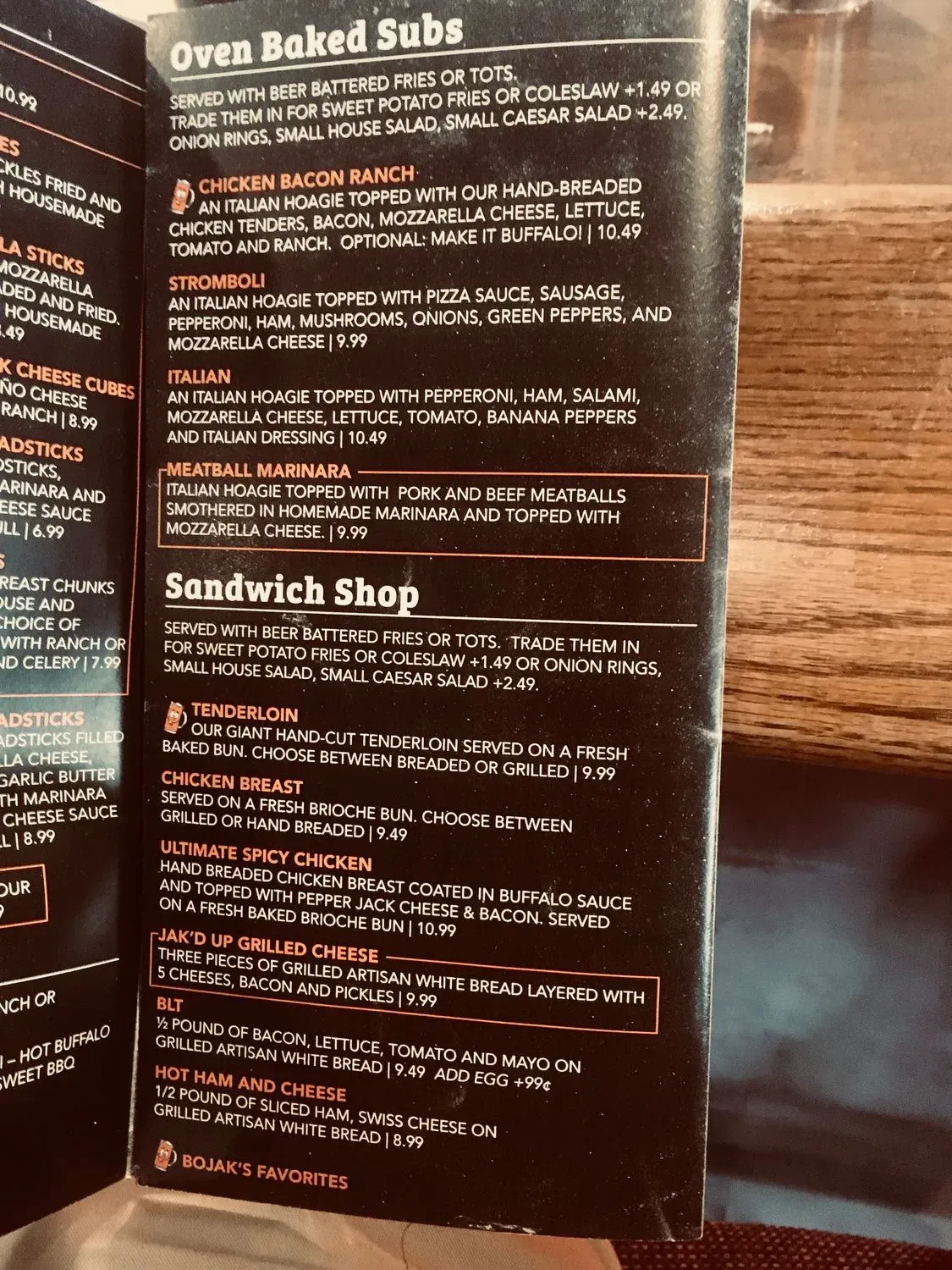 Menu 5