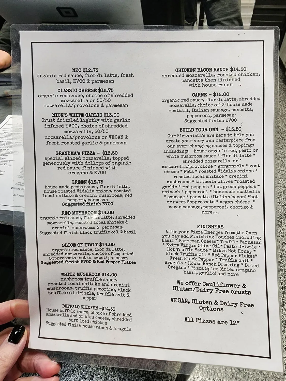 Menu 1