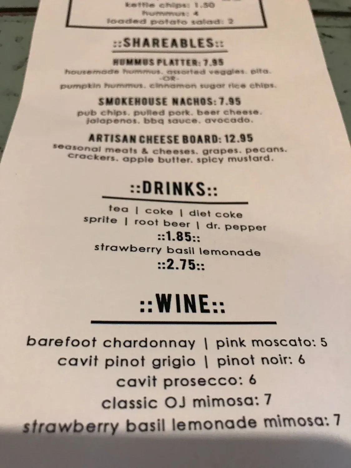 Menu 5