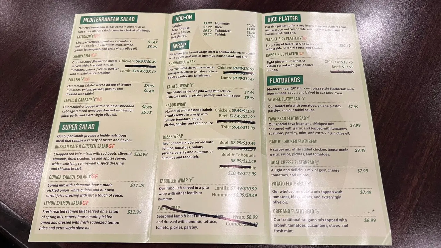 Menu 1