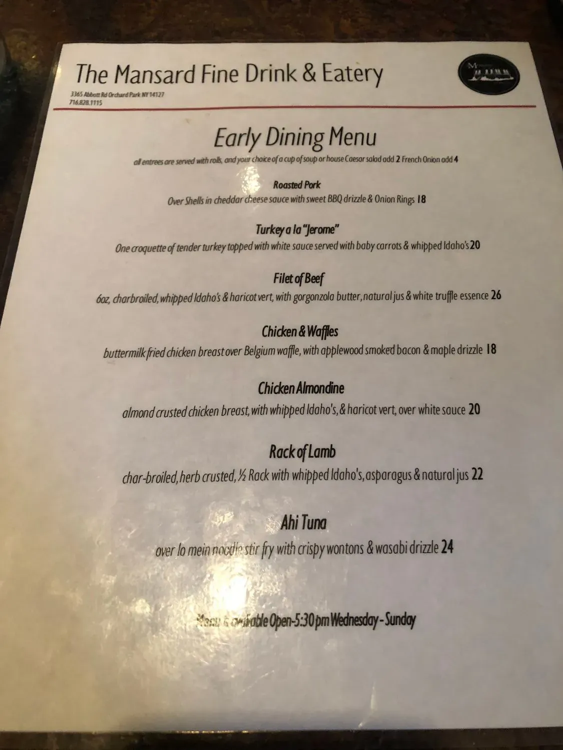 Menu 5