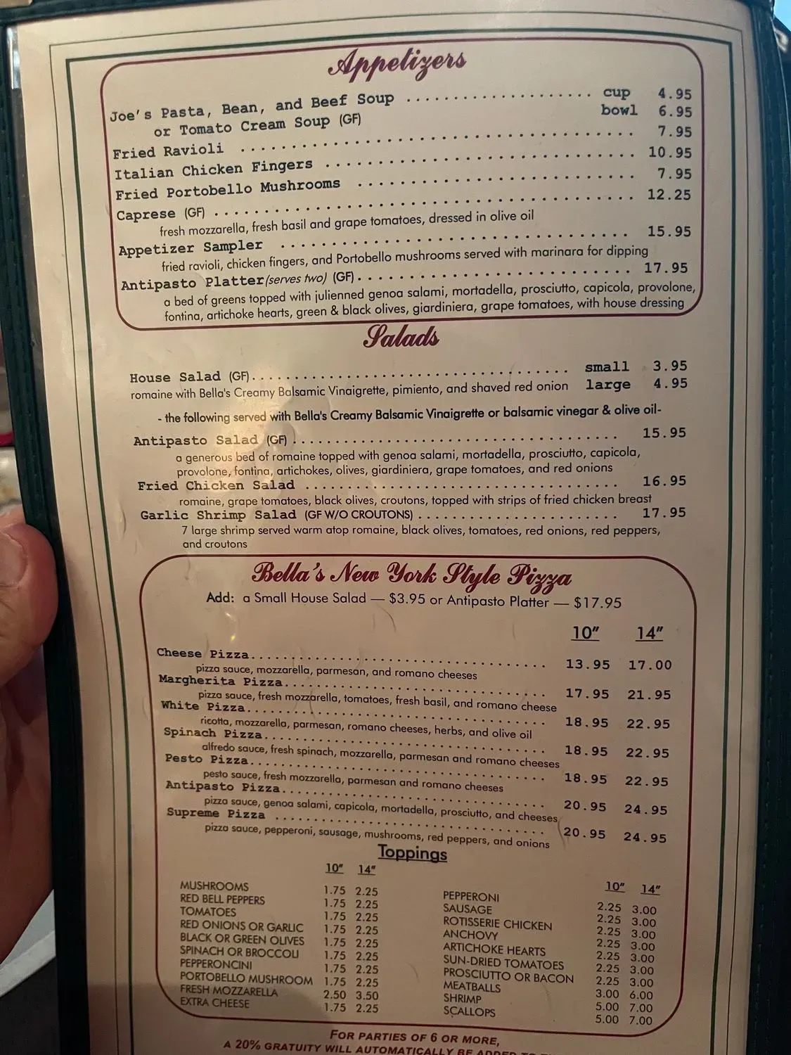 Menu 6