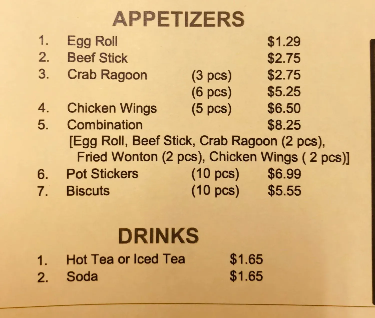 Menu 5