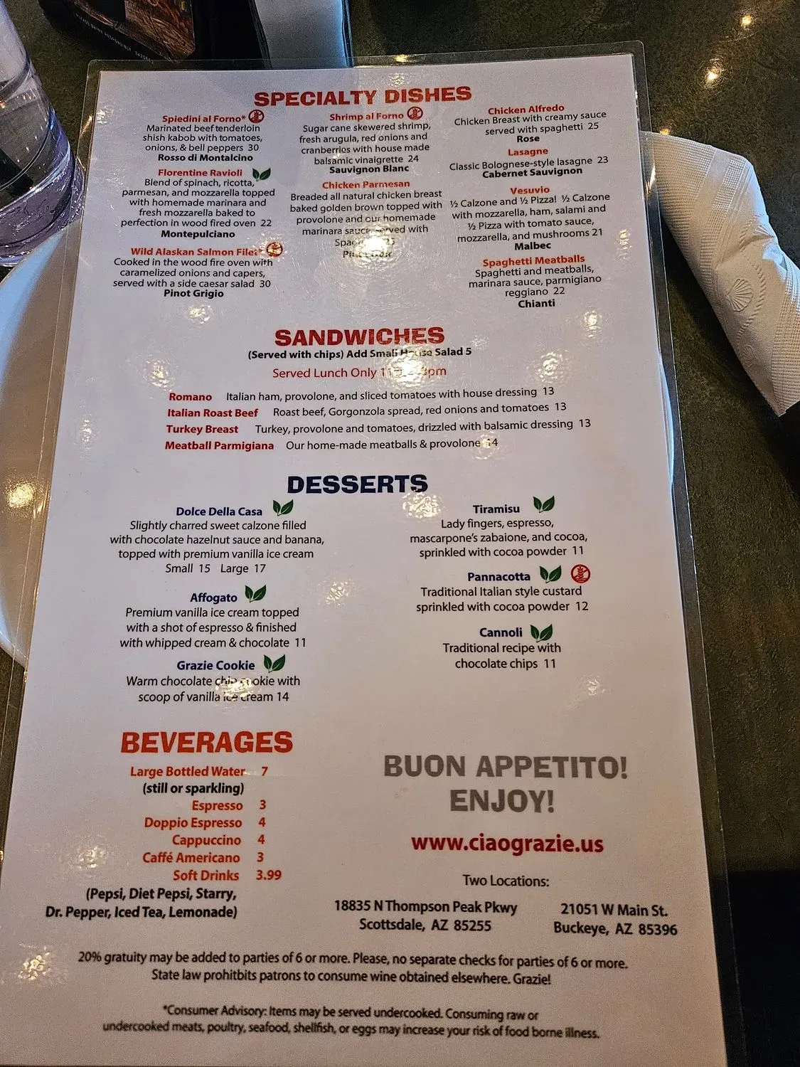 Menu 2