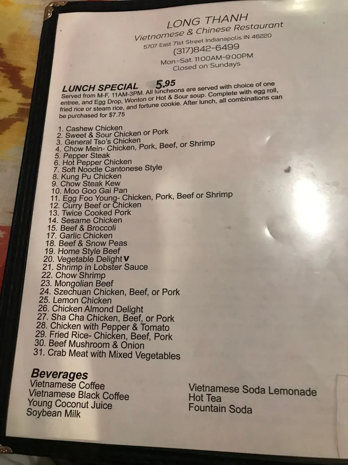 Menu 2