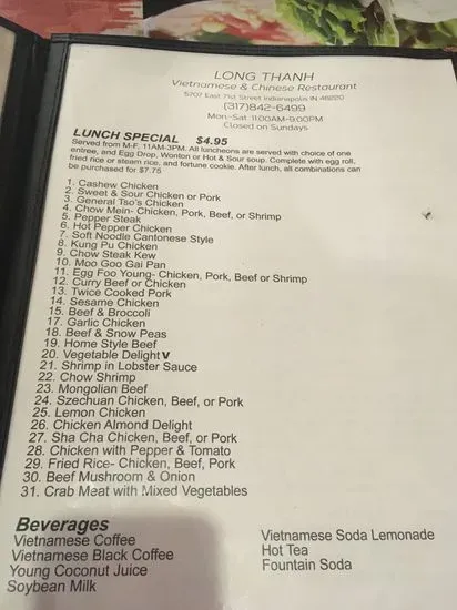 Menu 5