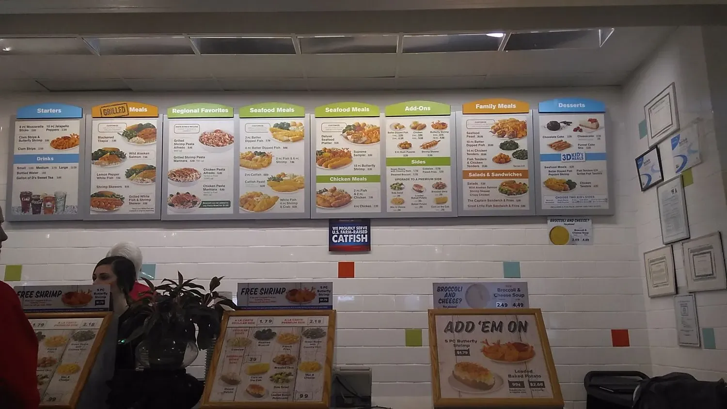 Captain D's Menu - Updated November 2025