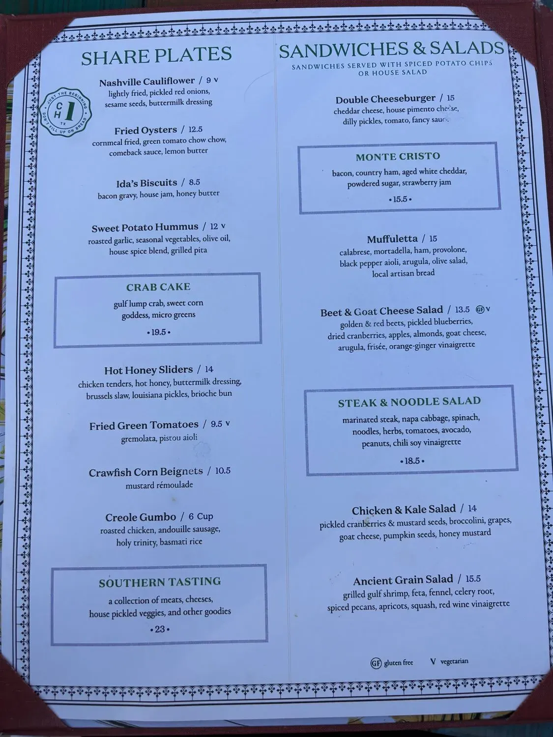 Menu 2