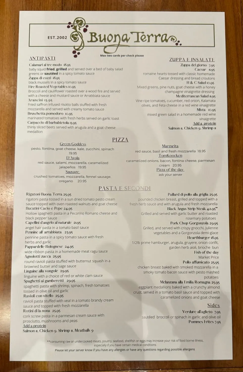 Menu 1