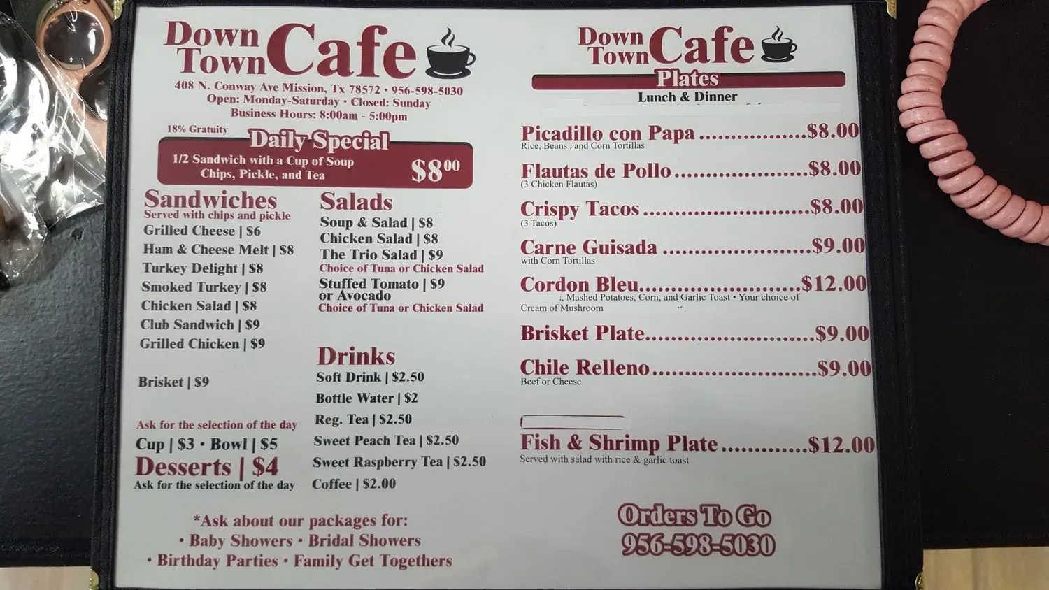 Menu 5