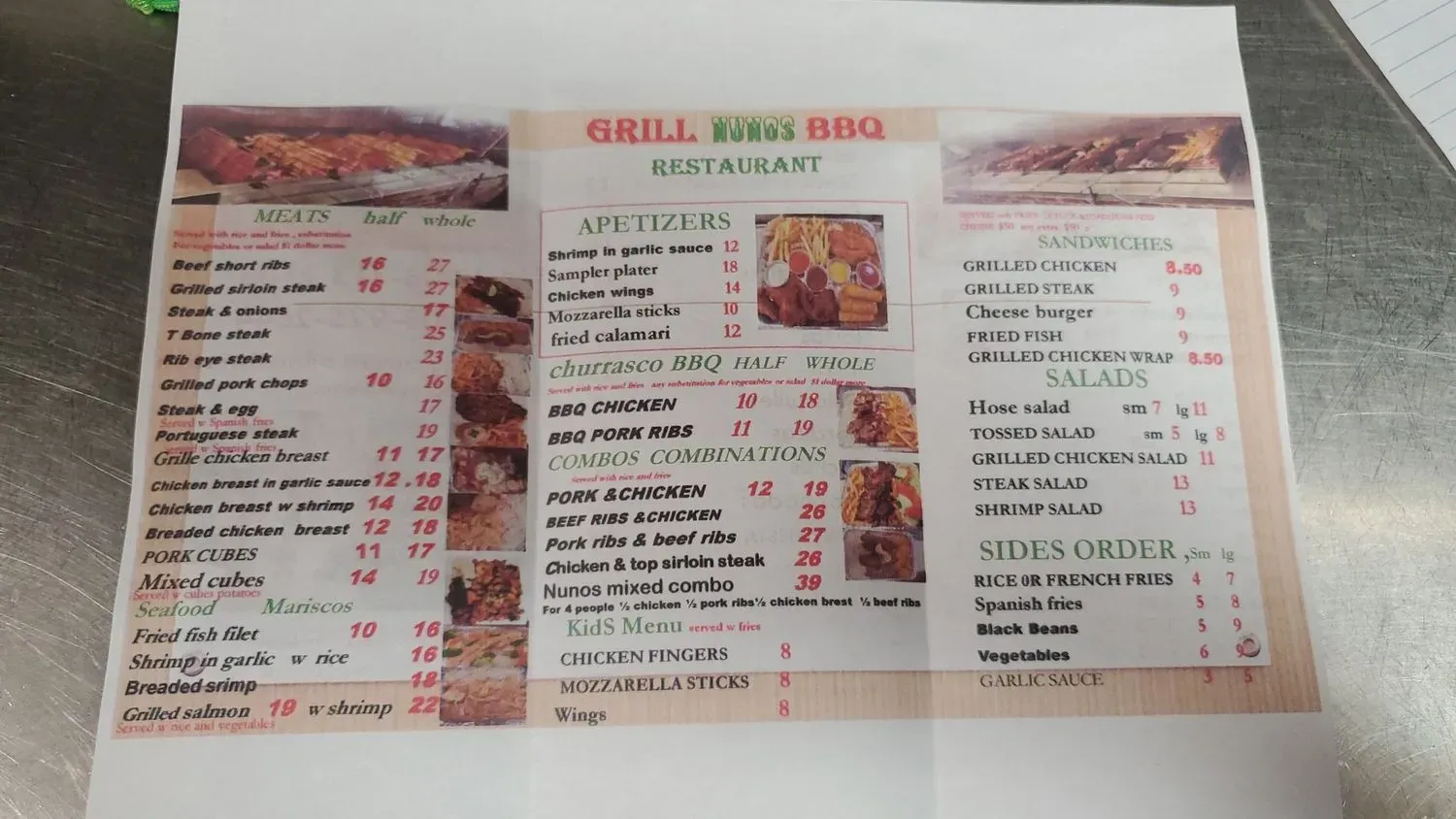 Menu 1