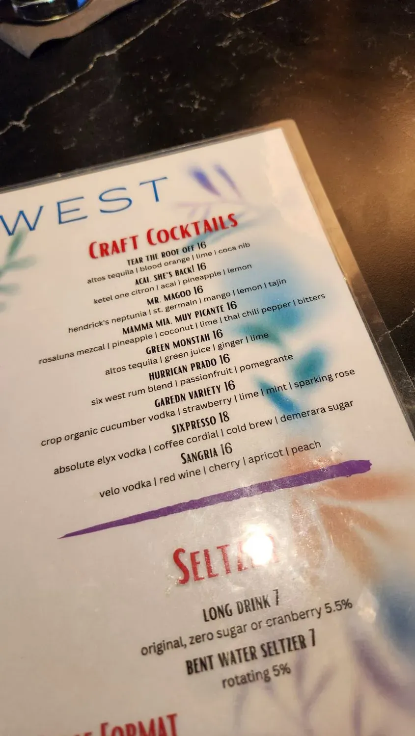 Menu 5