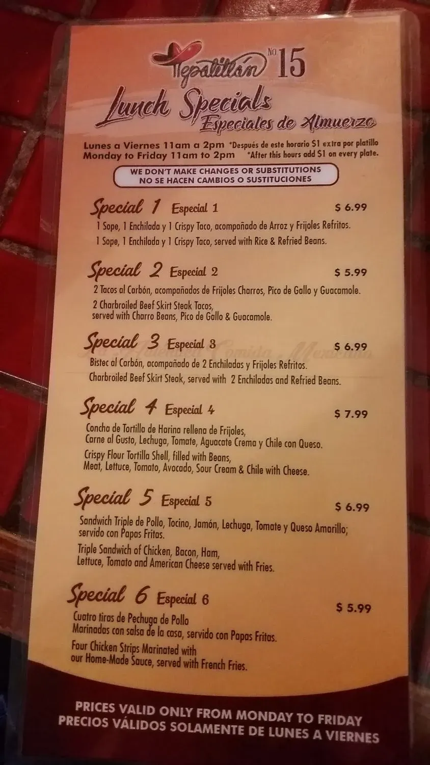 Menu 6