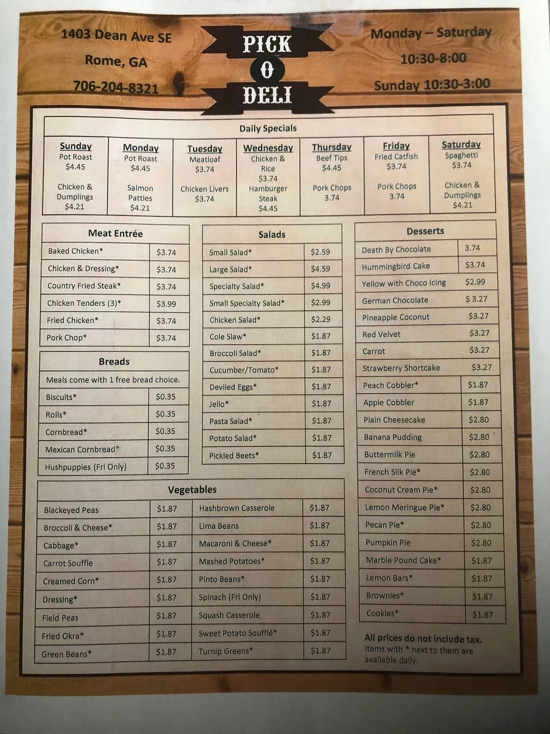 Menu 2