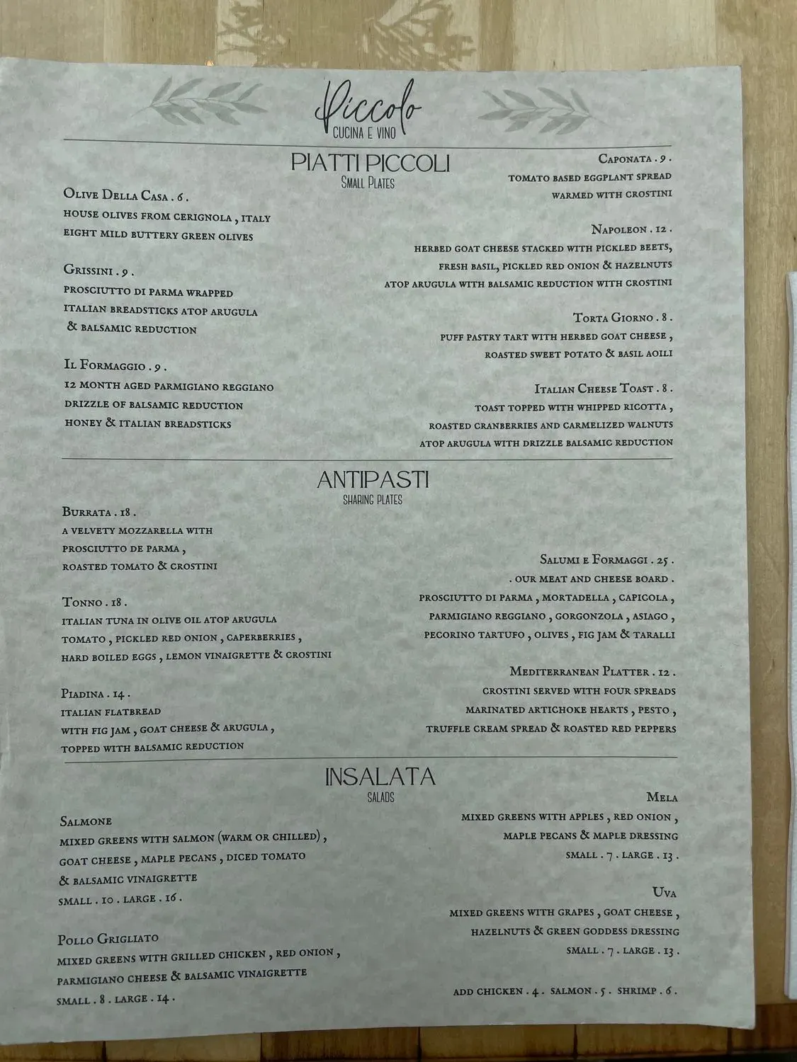 Menu 1