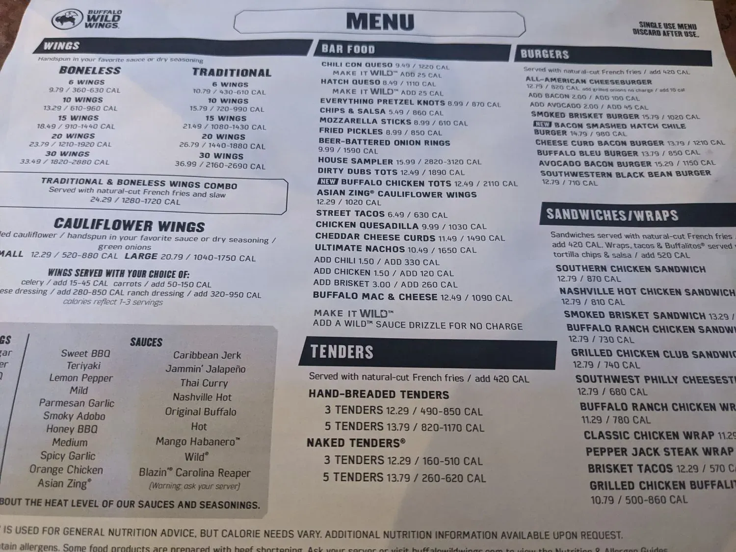 Menu 5