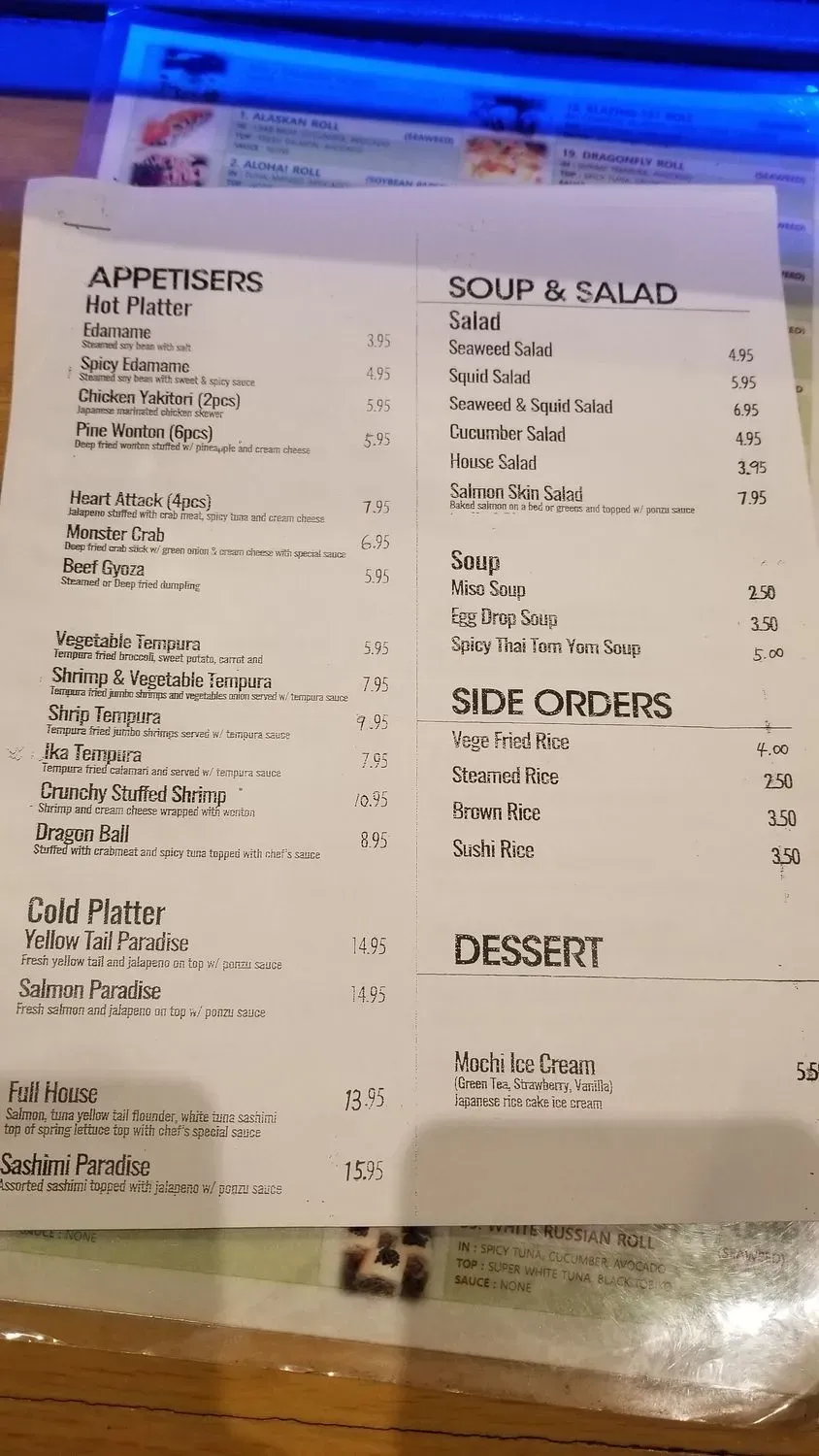 Menu 4