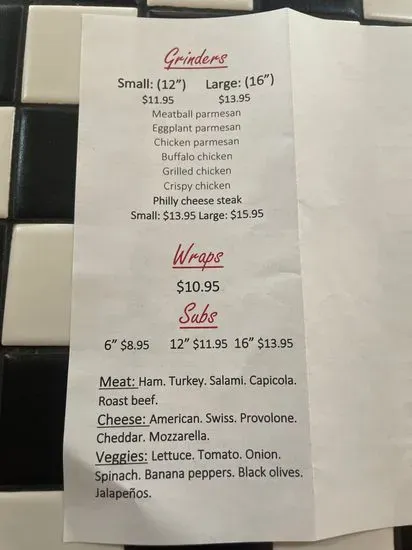 Menu 1