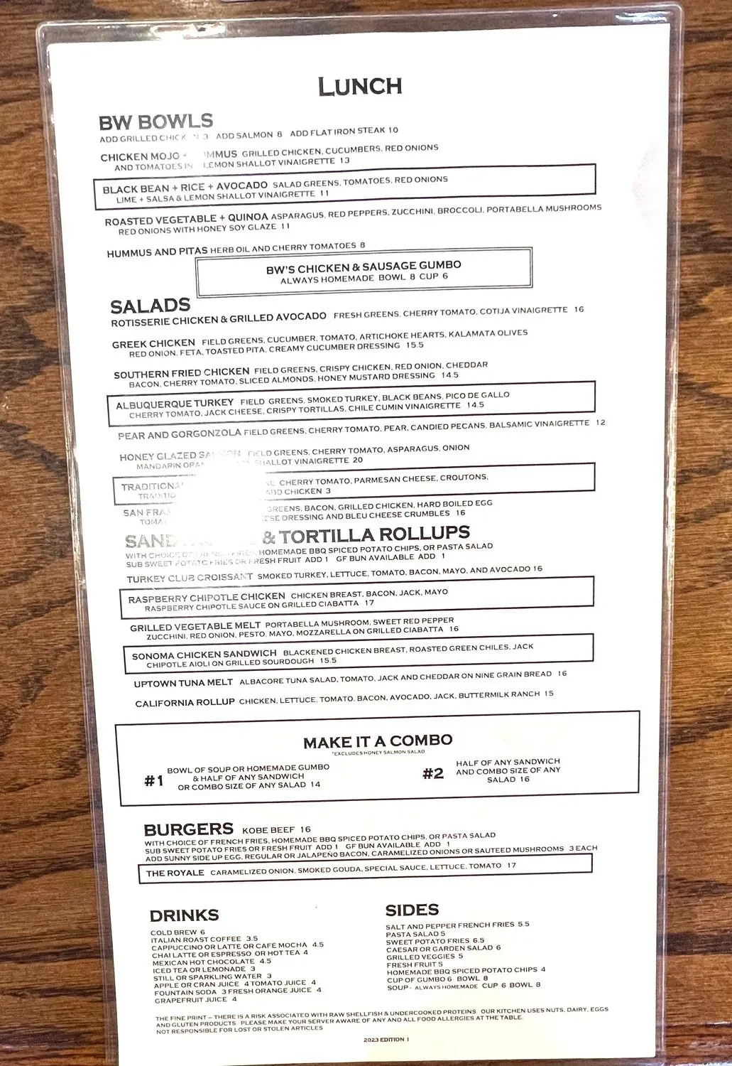 Menu 1